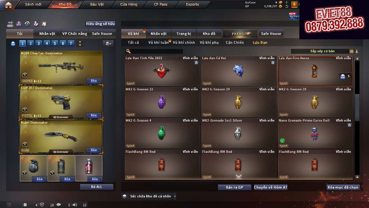 shop acc cf uy tin gia re